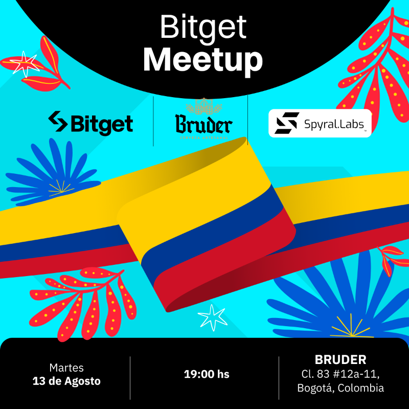 BitgetES's tweet photo. [ATENCIÓN #COLOMBIA 🇨🇴]

📌 #Bitget #Meetup #Bogotá el próximo martes 13 de agosto

📍 Charlas sobre #crypto, concursos, networking y más!

🎫  Pide tu acceso gratuito ahora antes de que sea tarde 👇