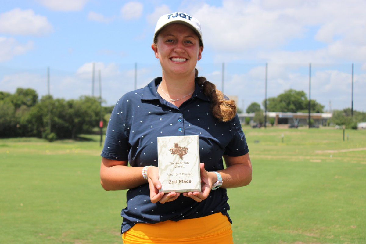 GraceHallGolfs's tweet photo. Austin City Classic
2nd place after playoff
69,72 (-3)
Morris Williams GC

Thank you @TJGT for hosting! https://t.co/SwKak0YUrv