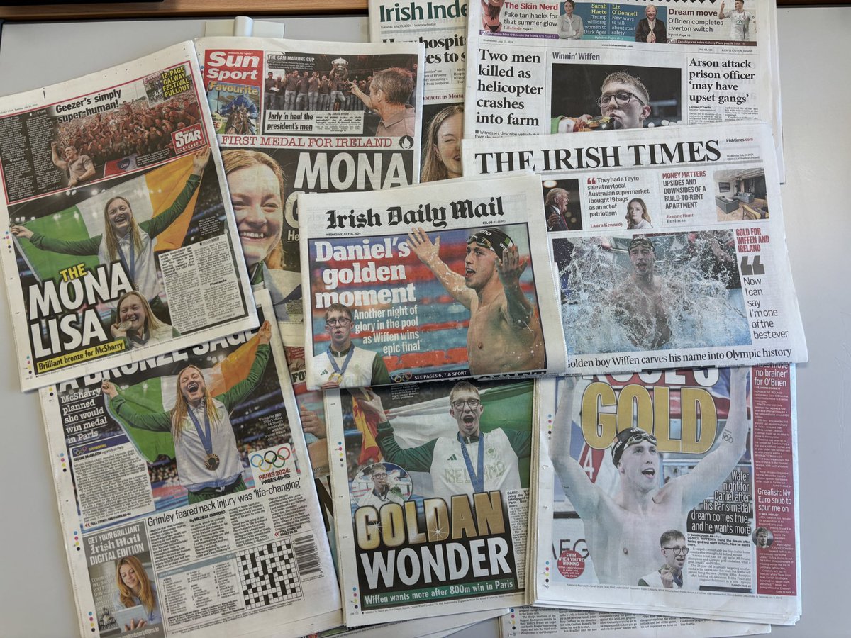 Hot off the press 🗞️ 

#TeamIreland | #Paris2024