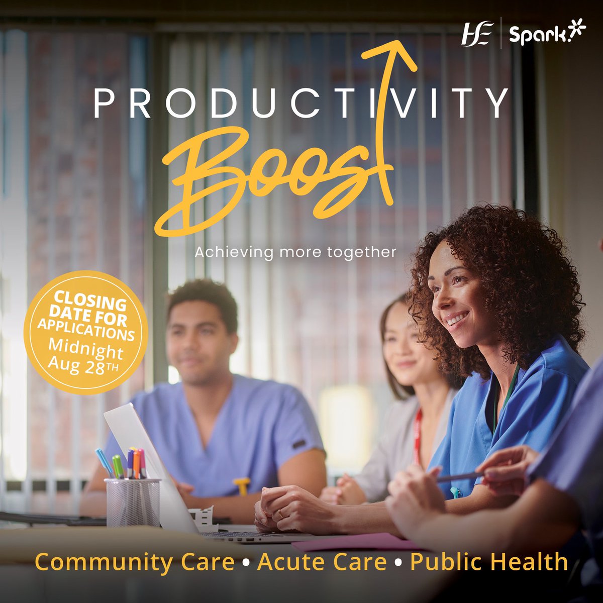 Spark Innovation Programme (@programmespark) on Twitter photo š£ Now accepting applicationsš£
HSE Spark is has just launched our āProductivity Boostā Initiative.
š” Do you have an idea that will enhance the efficiency and quality of our health service?
š Learn more at: assets.hse.ie/media/documentā¦
āļø Apply here: hse-ie.libwizard.com/id/6d3039ee428⦠š£ Now accepting applicationsš£
HSE Spark is has just launched our āProductivity Boostā Initiative.
š” Do you have an idea that will enhance the efficiency and quality of our health service?
š Learn more at: assets.hse.ie/media/documentā¦
āļø Apply here: hse-ie.libwizard.com/id/6d3039ee428ā¦
