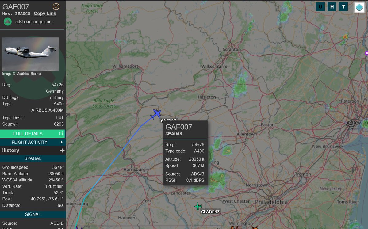 rjsincs's tweet photo. Naturally an #A400 possibly flies over my head and it is thick clouds outside. #Gaf007 #3EA048 https://t.co/nfAzrSOpQV