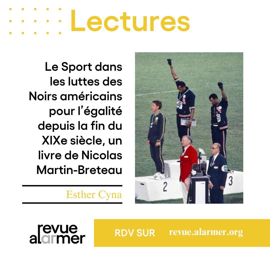 AAlarmer's tweet photo. À l'occasion des @jeuxolympiques  de @Paris2024, RevueAlarmer vous invite à découvrir une série d'anciens articles sur le #racisme dans le #sport et les luttes antiracistes qui y ont été menées.

#Paris2024 #JeuxOlympiques #SportEtRacisme #LutteAntiraciste #RevueAlarmer #JO2024 https://t.co/qOwXMpQdVx