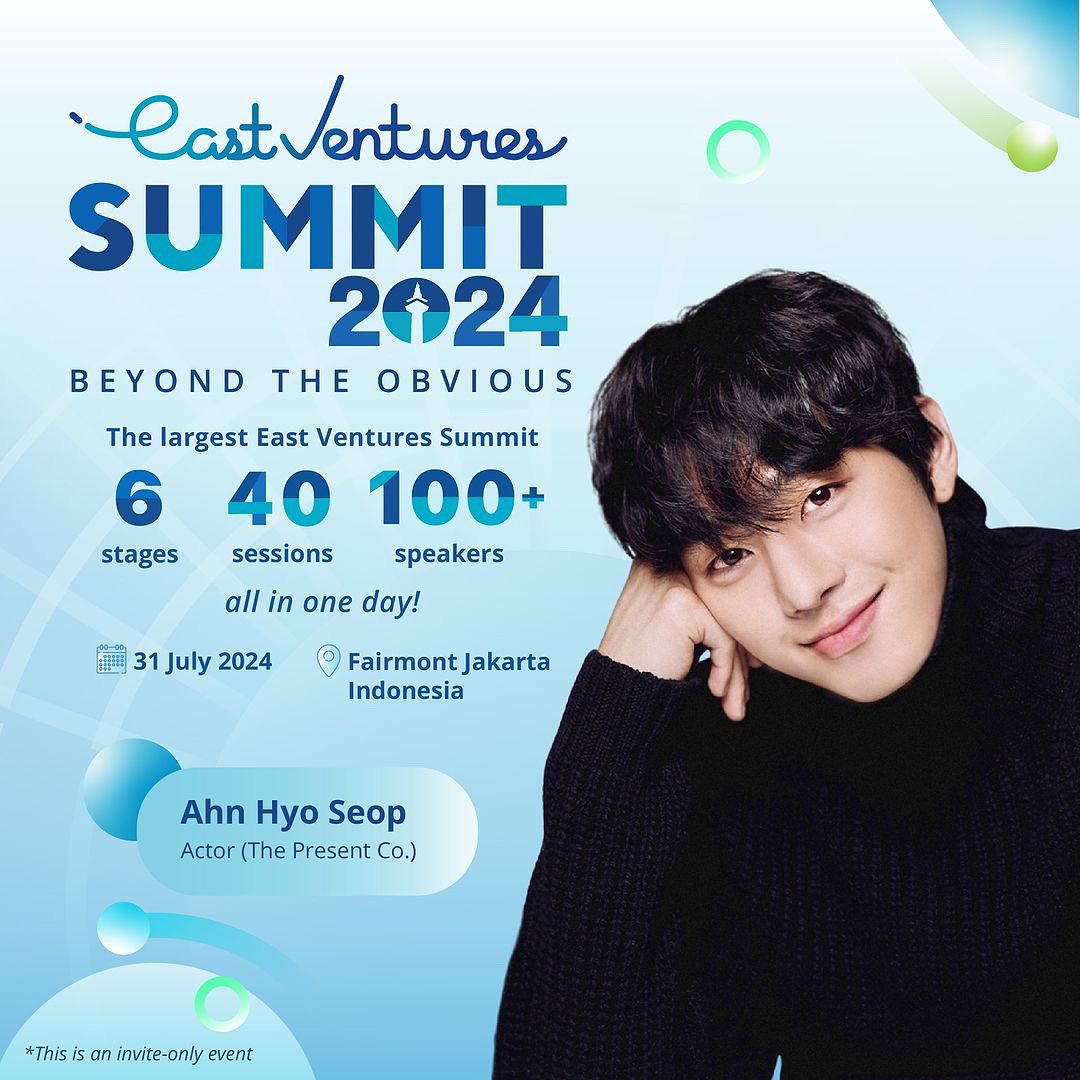 ahnhyoseop_PH's tweet photo. Ahn Hyo Seop x East Ventures Summet 2024: Beyond the Obvious in Indonesia | 2024.07.31

#안효섭 #AhnHyoSeop #ThePresentCo https://t.co/UZAY7Cd2ik