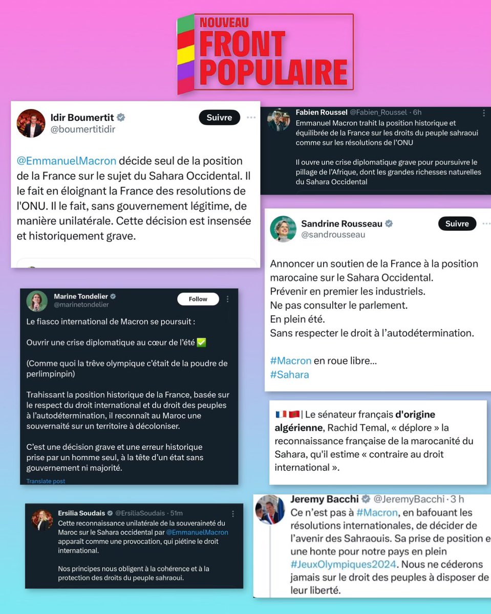 Mesdames et messieurs, la gauche française :