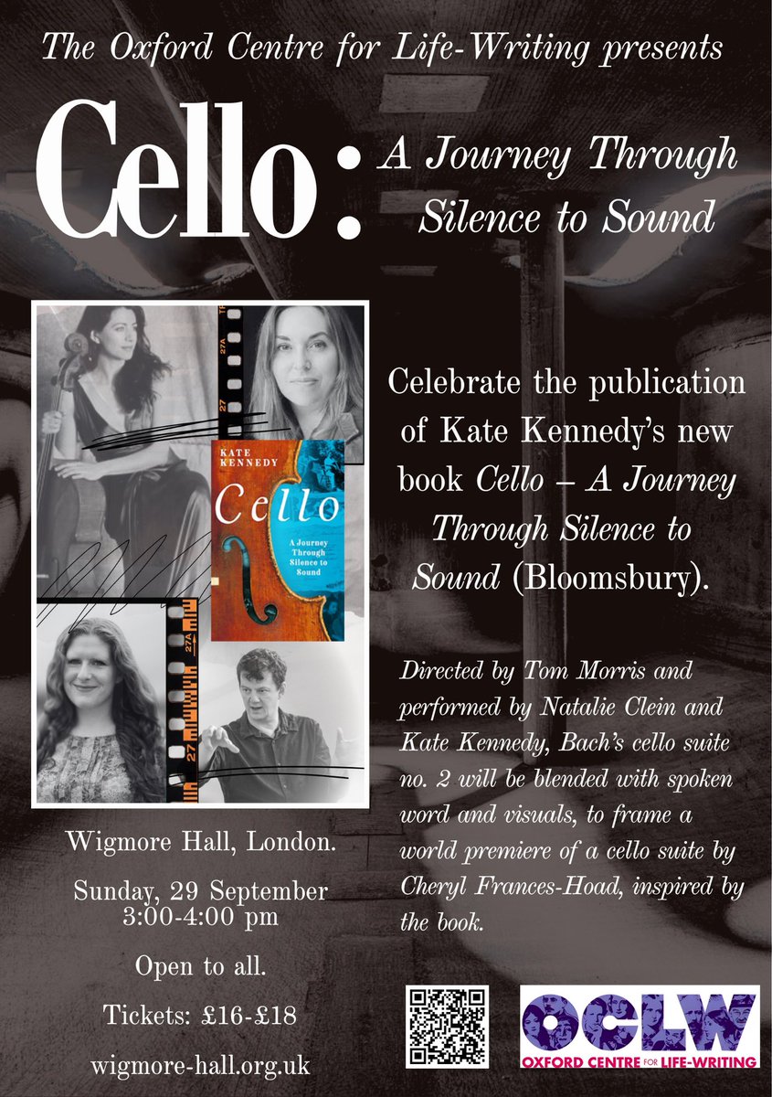 Kate Kennedy (@drkkennedy) on Twitter photo Come to our world premiere of Frances-Hoad’s cello suite, including Bach, spoken-word and visuals – worth a retweet! All on Sunday afternoon, 29th September. Directed by Tom Morris and feat. the fabulous <a href="/natalieclein/">Natalie Clein OBE</a>. @Wigmore_Hall <a href="/OxLifeWriting/">Oxford Life-Writing</a> @OxEngFaculty <a href="/OxMusicFaculty/">Faculty of Music</a> Come to our world premiere of Frances-Hoad’s cello suite, including Bach, spoken-word and visuals – worth a retweet! All on Sunday afternoon, 29th September. Directed by Tom Morris and feat. the fabulous <a href="/natalieclein/">Natalie Clein OBE</a>. @Wigmore_Hall <a href="/OxLifeWriting/">Oxford Life-Writing</a> @OxEngFaculty <a href="/OxMusicFaculty/">Faculty of Music</a>