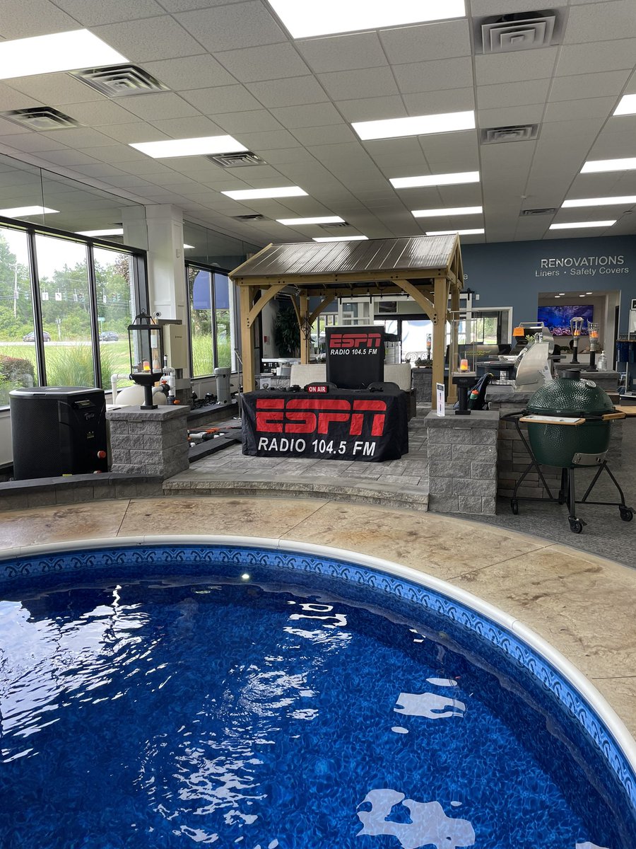 104.5 The Team (@1045theteam) on Twitter photo Today on #BigBoardSports <a href="/RodgerWyland/">Rodger Wyland</a> and <a href="/MJJ1045/">Michael Johnson Jr.</a> are live from <a href="/concordpools/">Concord Pools & Spas</a> in Latham and are on until 11:55 and then it’s <a href="/Yankees/">New York Yankees</a> baseball. Here’s the show lineup:
<a href="/BrianBeaury/">Brian Beaury Basketball Camp</a> <a href="/SienaMBB/">Siena Basketball</a> 10:30
<a href="/ezlazar/">Evan Lazar</a> <a href="/Patriots/">New England Patriots</a> 11
<a href="/DaniWex/">Dani Wexelman</a> <a href="/MLB/">MLB</a> 11:30
1045theteam.com/listen-live/po… Today on #BigBoardSports <a href="/RodgerWyland/">Rodger Wyland</a> and <a href="/MJJ1045/">Michael Johnson Jr.</a> are live from <a href="/concordpools/">Concord Pools & Spas</a> in Latham and are on until 11:55 and then it’s <a href="/Yankees/">New York Yankees</a> baseball. Here’s the show lineup:
<a href="/BrianBeaury/">Brian Beaury Basketball Camp</a> <a href="/SienaMBB/">Siena Basketball</a> 10:30
<a href="/ezlazar/">Evan Lazar</a> <a href="/Patriots/">New England Patriots</a> 11
<a href="/DaniWex/">Dani Wexelman</a> <a href="/MLB/">MLB</a> 11:30
1045theteam.com/listen-live/po…