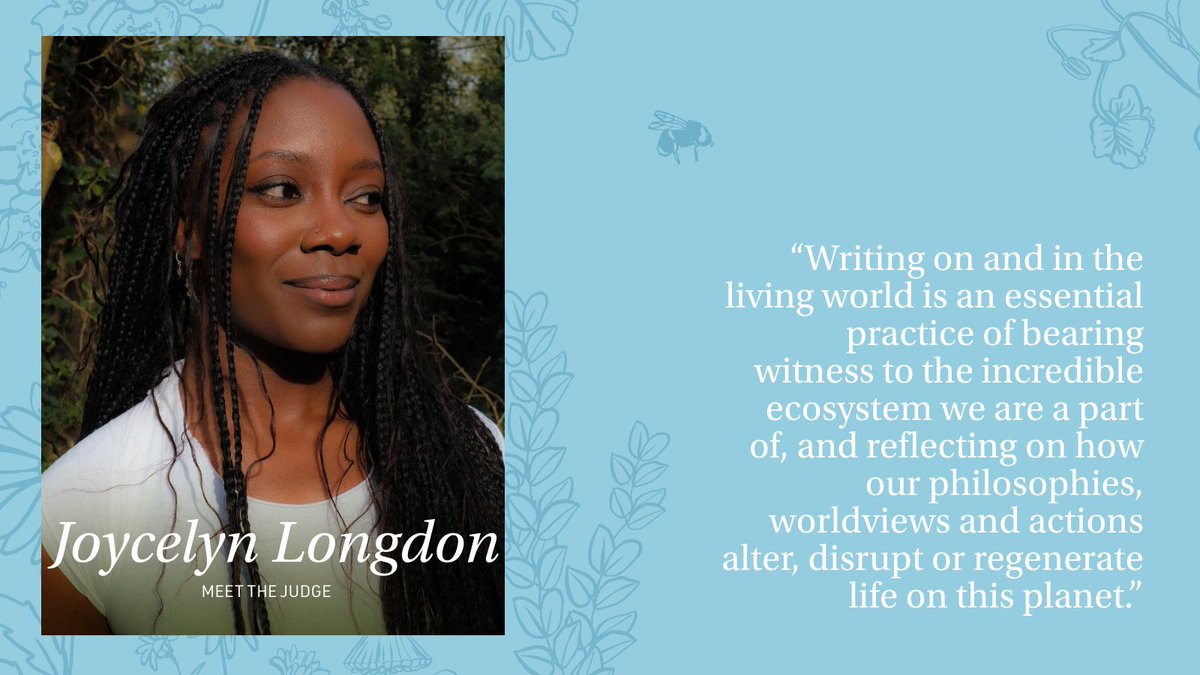 #MeetTheJudges: Joycelyn Longdon

Joycelyn is an award-winning environmental justice researcher &amp; the founder of @climateincolour, an online education platform and community that makes conversations more accessible, diverse &amp; hopeful.

Read more: bit.ly/3YrQVVr