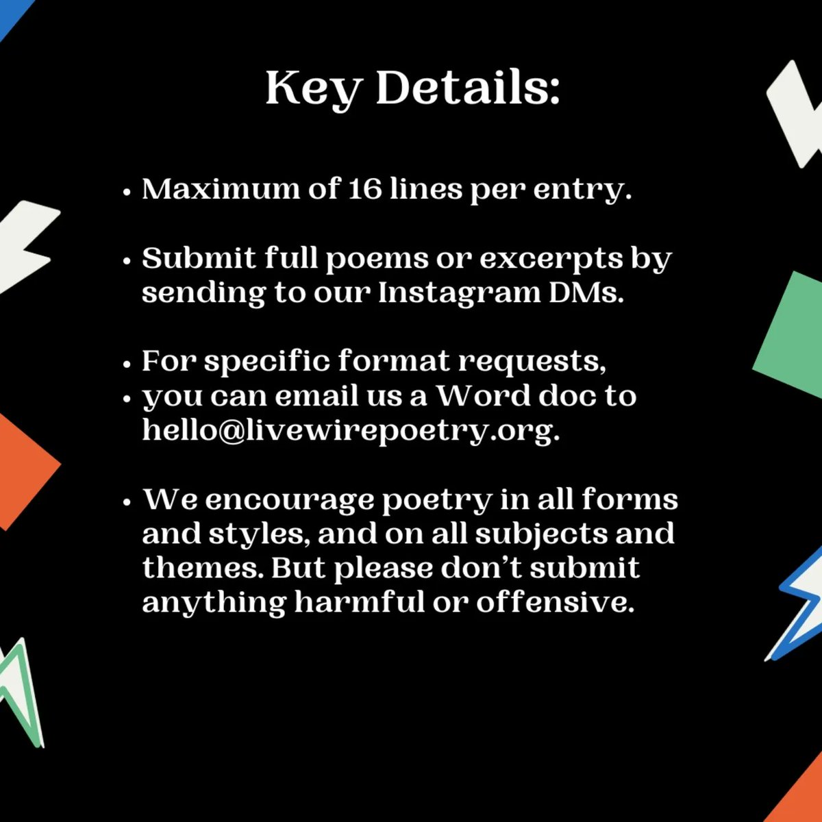 LIVEwire Poetry ⚡️ tweet media