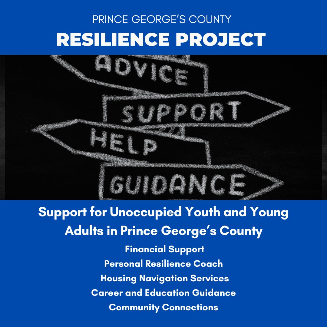 Are you struggling to find a permanent place to live? Couch surfing with friends and family? Or worse, living on the streets?

If you're a young adult in Prince George’s County facing housing challenges, this program offers cash assistance, a personal resilience coach, housing