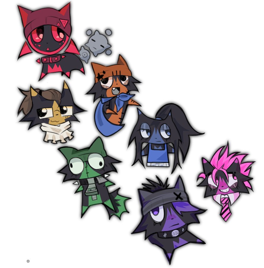 Leafinqxi's tweet image. Gleep comes in all colors. show off yer natural hue 🤣 featuring gleexer 😹 supergleepler 😹 Alexander Gleepington 😹 glir 😹 Gleecole 😹 Gleezi 😹 Glimmy Gleepy 😹 #jsab #tokyomachine #Hamilton #invaderzim #classof09 #murderdrones #mindlesselfindulgence