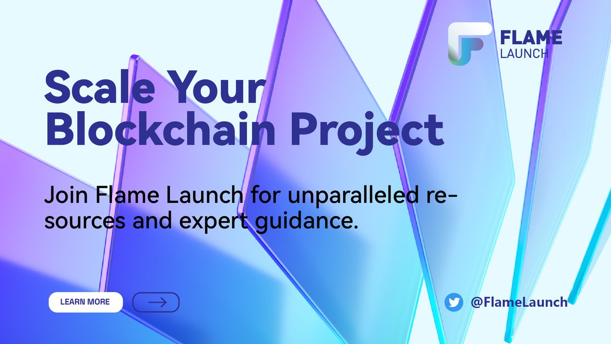 🚀 Scale Your Blockchain Project 🚀

Join Flame Launch for unparalleled resources and expert guidance. Elevate your blockchain venture with our support and take it to new heights! 
#Filecoin #Innovation #FlameLaunch
