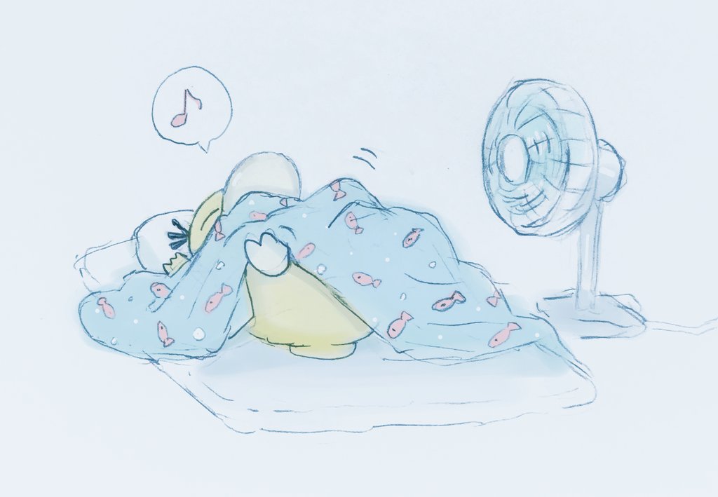 emilie_DQ's tweet photo. 夏布団 すき https://t.co/sl2cqLrGLm
