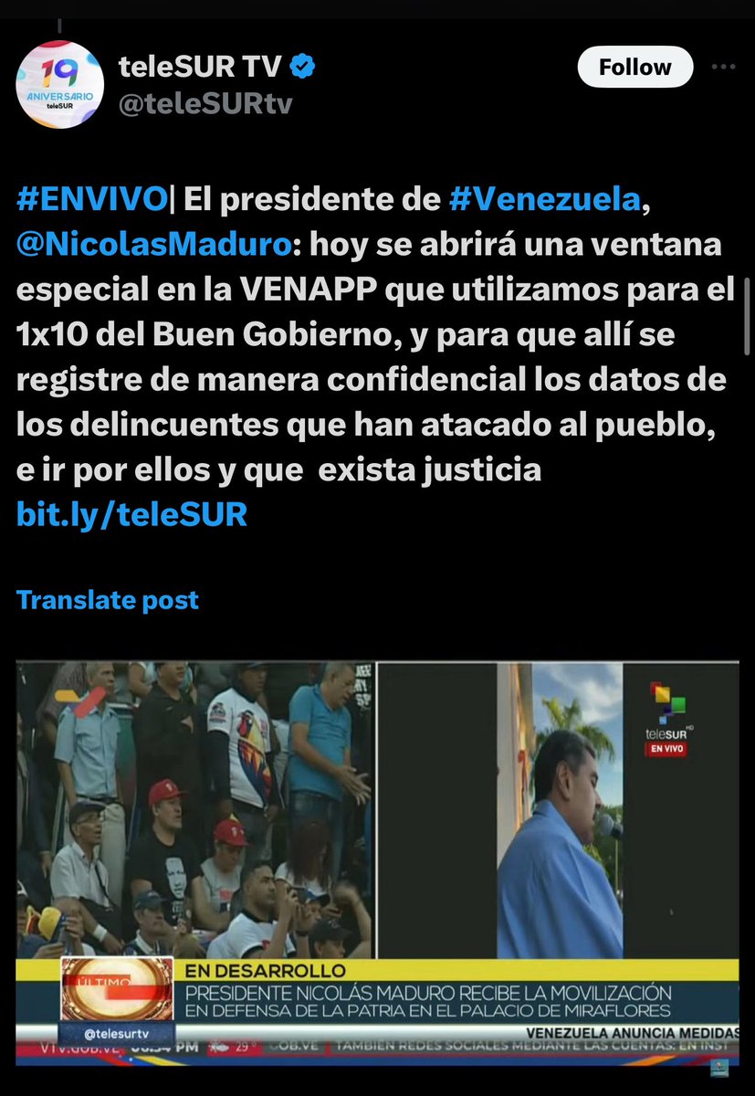 MelanioBar's tweet photo. Adiós a VenApp de la App Store de Apple, después de que Nicolás Maduro anunciara una actualización para la persecución política de la oposición. https://t.co/6miGMD75qz