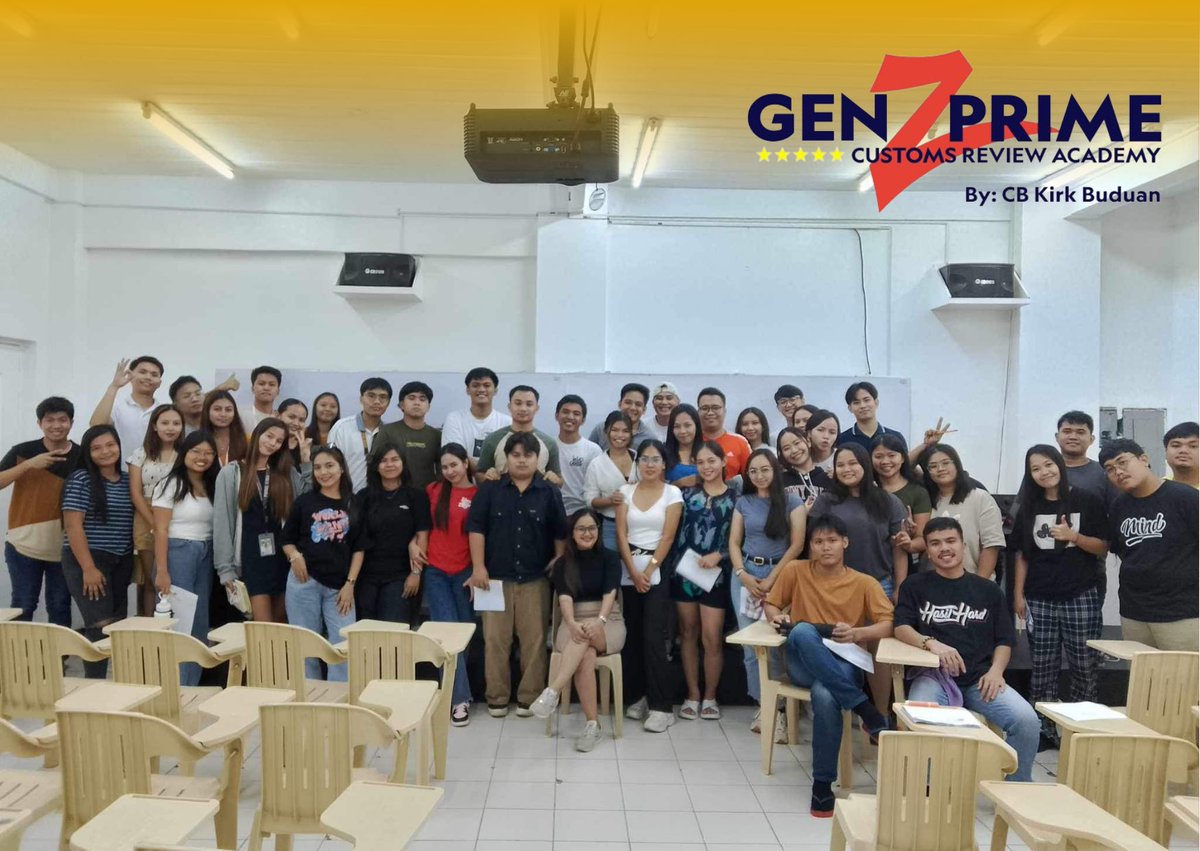 GEN_Z_PRIME's tweet photo. Another successful 𝐂𝐃𝐏 𝐃𝐚𝐲 𝟎𝟐 wrapped up with the humble CB Joyce Santos! ✨ Grateful for the insights and inspiration shared today as we continue our journey to becoming Licensed Customs Brokers. 

#CDP #LicensedCustomsBroker #CBLE #GenZPrime #GenZ https://t.co/x74WJ02bm5