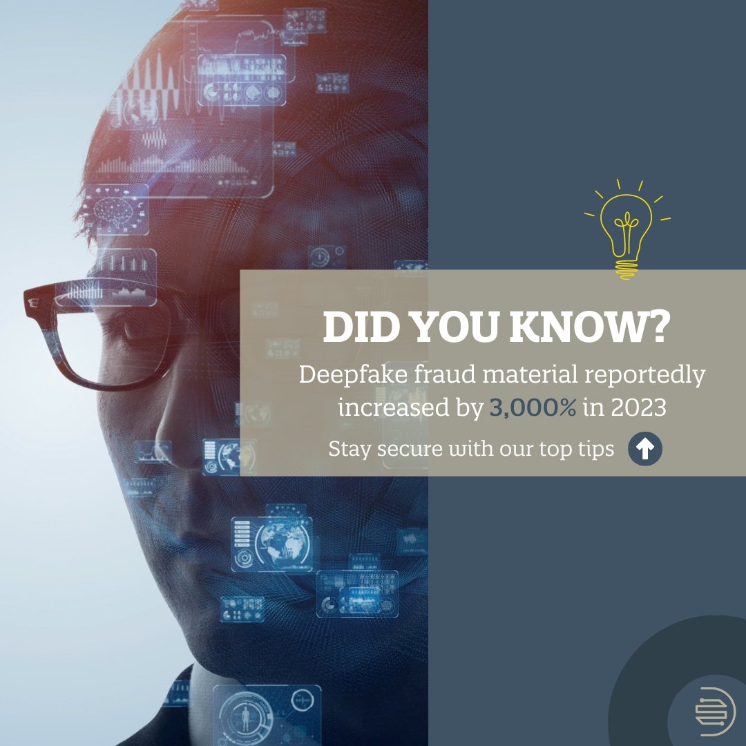 Ecliptic Dynamics (@eclipticdynamic) on Twitter photo 🔍 The rising threat of #deepfakes: what you need to know!
In recent years, the surge in #deepfake images and videos has become a significant concern with recent figures from <a href="/Onfido/">Onfido, an Entrust company</a> highlighting that deepfake #fraud material reportedly increased by 3,000% in 2023. 🔍 The rising threat of #deepfakes: what you need to know!
In recent years, the surge in #deepfake images and videos has become a significant concern with recent figures from <a href="/Onfido/">Onfido, an Entrust company</a> highlighting that deepfake #fraud material reportedly increased by 3,000% in 2023.