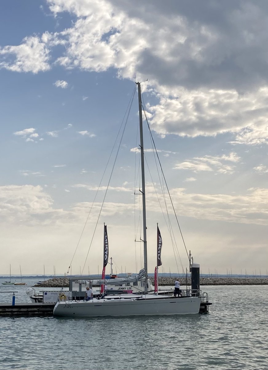 Yacht &amp; crew race ready! Now all we need is some wind :)

Cowes Week 2024
#CowesWeek #Cowes #sailing #racing