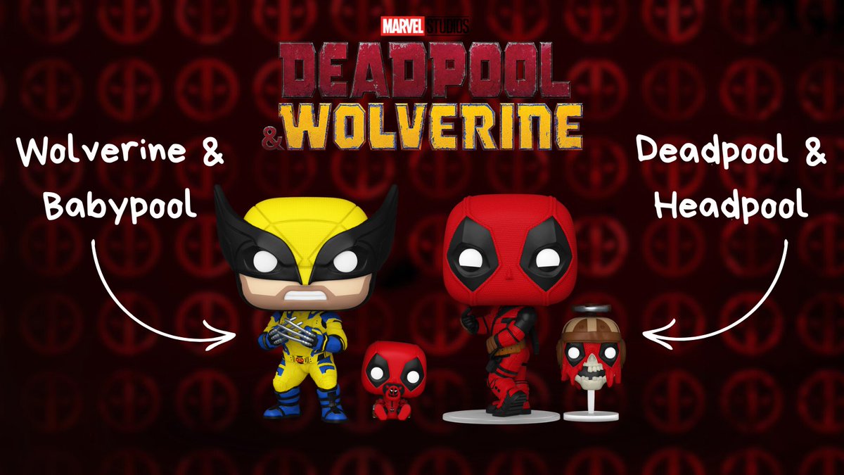 foxchip_fr's tweet photo. Deadpool &amp; Wolverine est actuellement au cinéma et le moins qu'on puisse dire c'est que c'est un très bon film du MCU ! 

Et vous, vous l'avez vu ? Il vous a plu ? Si oui, bonne nouvelle car les nouvelles Funko Pop de Deadpool 3 sont maintenant dispo !

🛒 https://t.co/0uovjMWlqu https://t.co/9GjUiGQ5fj