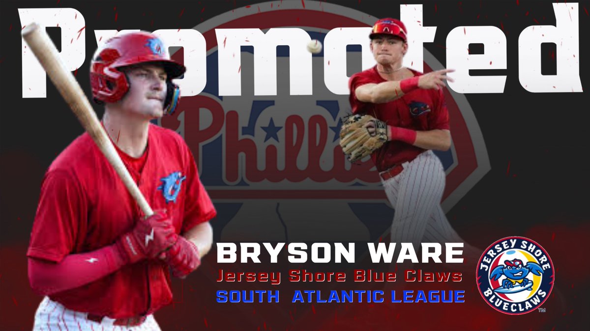 Germantown Baseball (@gm_baseball) on Twitter photo Shoutout to former Mav, <a href="/bryson_ware/">Bryson Ware</a>, on being promoted to the <a href="/BlueClaws/">Jersey Shore BlueClaws</a> in the <a href="/Phillies/">Philadelphia Phillies</a> organization! #GoMavs Shoutout to former Mav, <a href="/bryson_ware/">Bryson Ware</a>, on being promoted to the <a href="/BlueClaws/">Jersey Shore BlueClaws</a> in the <a href="/Phillies/">Philadelphia Phillies</a> organization! #GoMavs