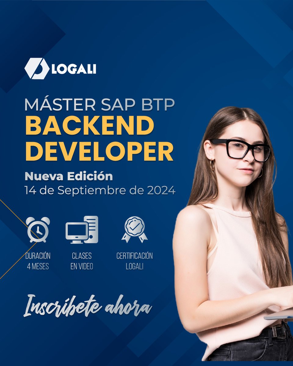 logaligroup's tweet image. 🌐 Este máster te preparará para el nuevo modelo de programación en la capa de negocio de SAP, cubriendo desde la base de datos HANA hasta la interfaz de usuario con Fiori Elements.
Regístrate aquí: logaligroup.com/master-sap/mas…
#ABAP #SAP #CloudProgramming #CAP #HANA #FioriElements