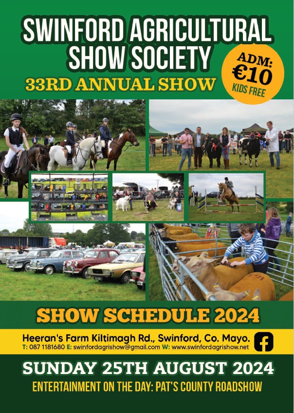 Swinford_Show's tweet image. The 2024 Swinford Agricultural show schedule is now available for download from the website here; swinfordagrishow.net/wp-content/upl…