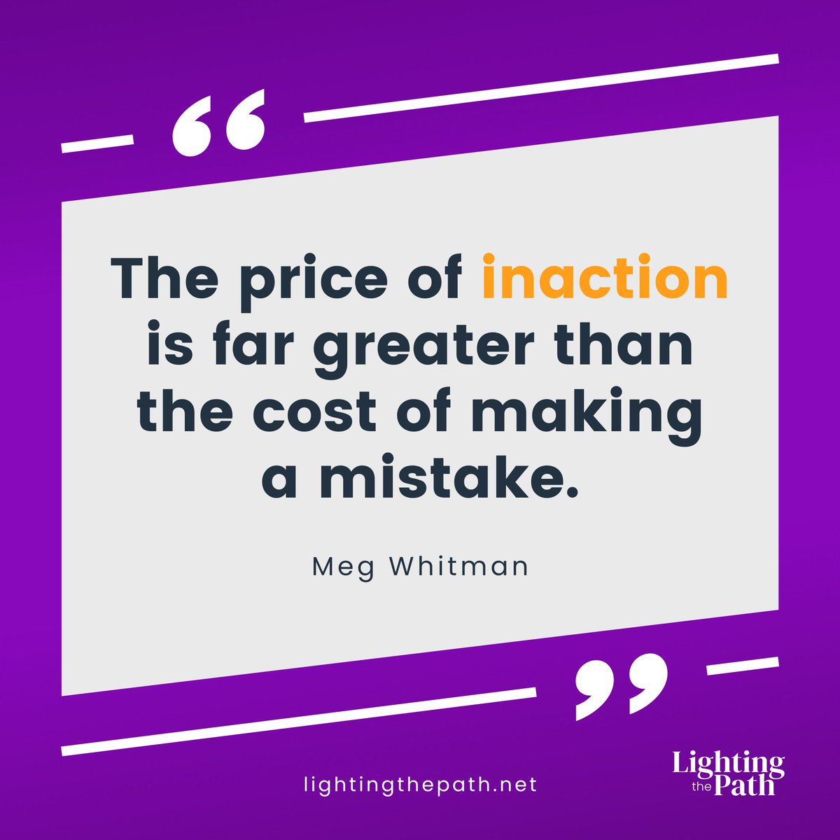 The cost of standing still often outweighs the risks of taking action. Great leaders understand that progress involves calculated risks. Don't let fear of mistakes paralyze you. Embrace the opportunity to learn and grow. 

#leadershipcoaching #growthmindset #courage