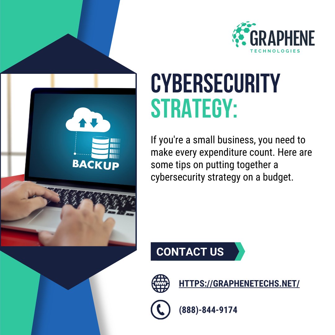 Graphene_techs's tweet image. If you&apos;re a small business, you need to make every expenditure count. Here are some tips on putting together a cybersecurity strategy on a budget.

#Cybersecurity #SmallBizCybersecurity