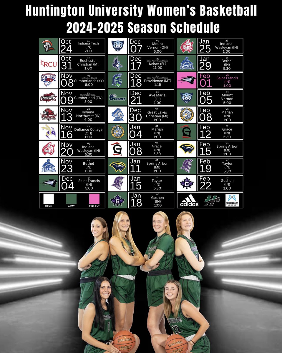 🌲🪓Announcing the 2024-2025 season schedule for your Huntington University Women’s Basketball team! Mark your calendars, we can’t wait to see you this season! #foresters #chopchop #huntington🌲🪓