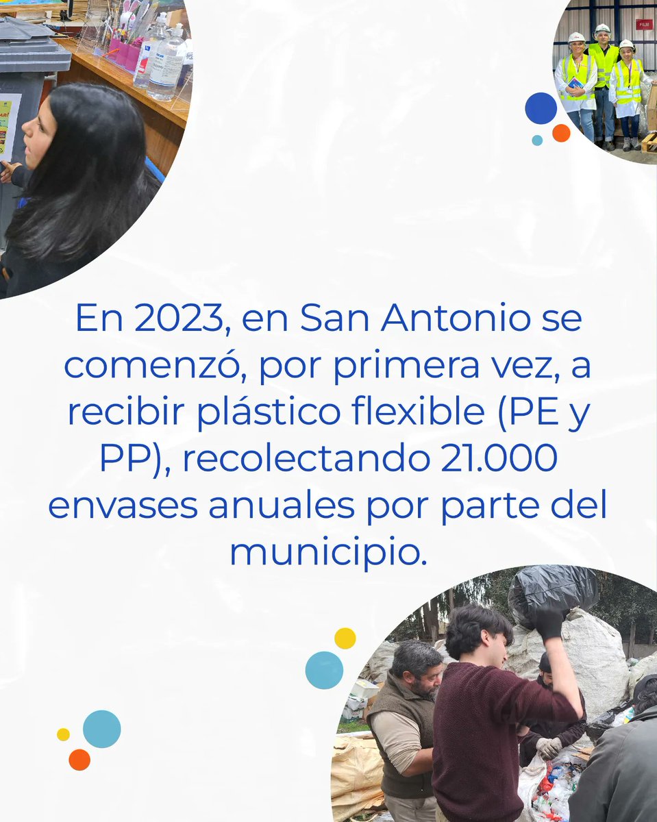 PactoPlasticoCL's tweet photo. Tras 8 meses de trabajo colaborativo, con la gestión, recolección y clasificación de la #COREMAT y la coordinación general de la #DIMAO de la #MunicipalidadSanAntonio, anunciamos que hemos recogido 36.325 envases de #plásticosflexibles y #poliestireno. https://t.co/CikWCKk6rH