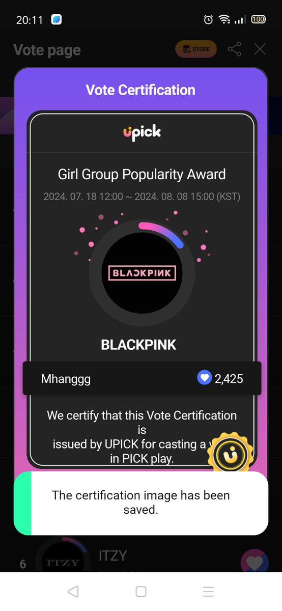 minhhang38's tweet photo. @BP_VotingTeam @BLACKPINK Done 4 account https://t.co/aAnAy0E3Yw