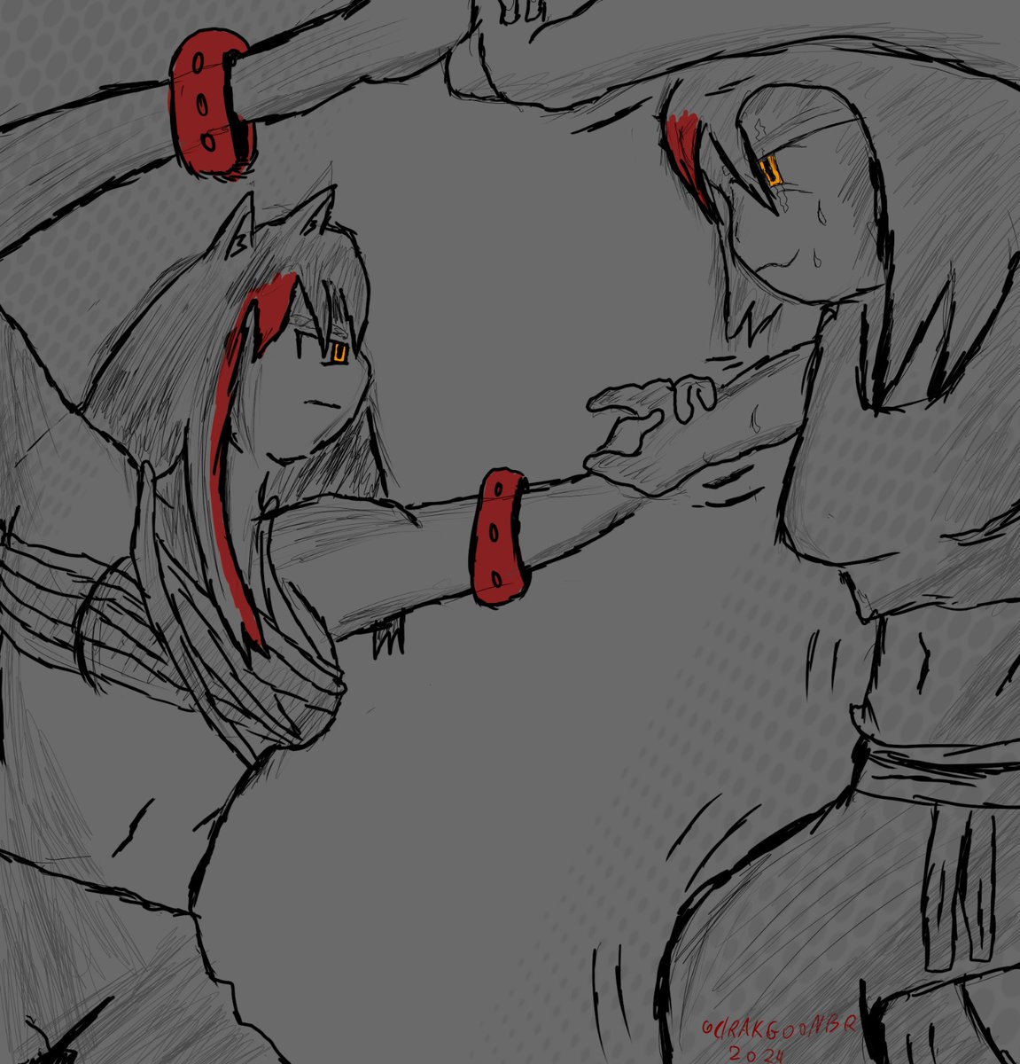 minidark_brbr's tweet image. I ended up redesigning my OC's designer who is very Karia, Kaiori cousin, and I also made some sketches of her, I hope you like it😊, and her curiosities will be in the comments #karia #kaiori #oc #Doodles