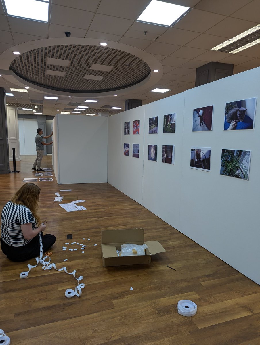 Victoria Cluley (@victoriacluley) on Twitter photo The walls are up & the <a href="/FrailtyEthncity/">Frailty&Ethnicity</a> study exhibition is taking shape. We've been here 4.5hrs so far and a lot of work to go but hopefully it will be worth it for the opening tomorrow. If you are in Leicester tomoz come to The Haymarket shopping centre. 11.30 start, free lunch The walls are up & the <a href="/FrailtyEthncity/">Frailty&Ethnicity</a> study exhibition is taking shape. We've been here 4.5hrs so far and a lot of work to go but hopefully it will be worth it for the opening tomorrow. If you are in Leicester tomoz come to The Haymarket shopping centre. 11.30 start, free lunch