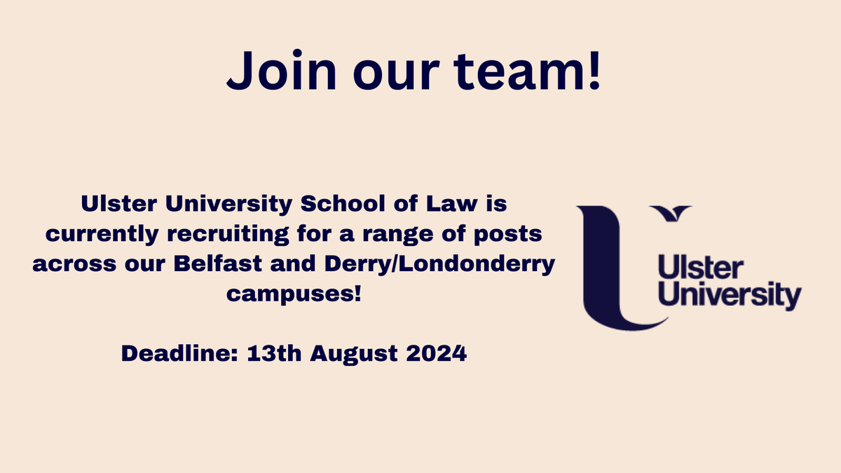 🚨Join our team!  

We're currently hiring:
2 x Lecturer (Teaching/Research) tinyurl.com/4pwue7wd

2 x Lecturer (Teaching/Scholarship) tinyurl.com/amekxzu7 

2 x Lecturer (Teaching/Scholarship/Practice)
tinyurl.com/bddtzkpd 

1 x Lecturer (Mat.)
tinyurl.com/y3b68puw