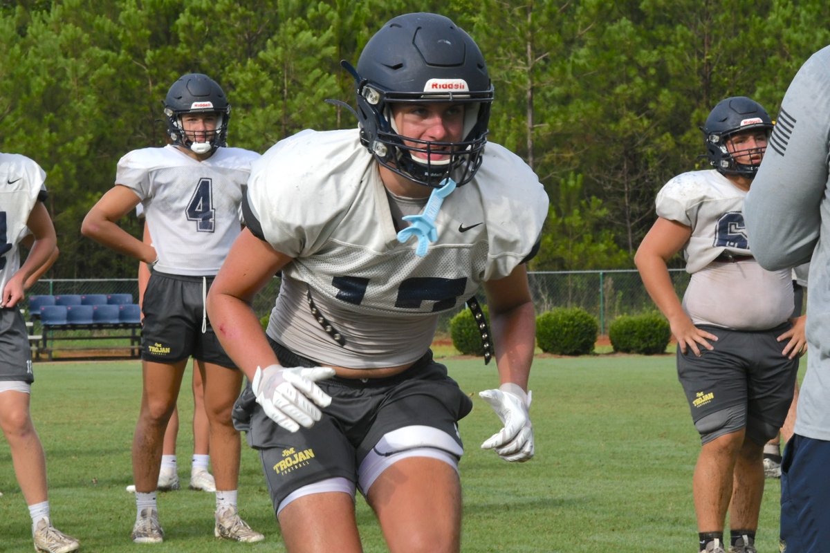 #TourDeFootball this morning with the defending GIAA Class 3A runner-up John Milledge Trojans, and boy does that feel weird to say after they had won four state titles and 62 games in a row. Head <a href="/Coach_jtwall/">JT Wall</a> &amp; Co. are starting 2024 with a clean slate with only 6 starters back.