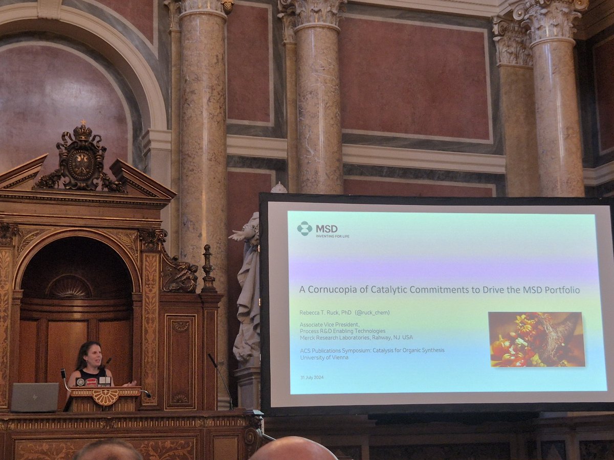 MaulideGroup (@maulidelab) on Twitter photo A different point of view now with <a href="/Ruck_chem/">Rebecca Ruck</a> from <a href="/Merck/">Merck</a> showing us the power of catalytic chemistry within industry.
<a href="/ACSPublications/">ACS Publications</a>
#ACSViennaSymposium A different point of view now with <a href="/Ruck_chem/">Rebecca Ruck</a> from <a href="/Merck/">Merck</a> showing us the power of catalytic chemistry within industry.
<a href="/ACSPublications/">ACS Publications</a>
#ACSViennaSymposium
