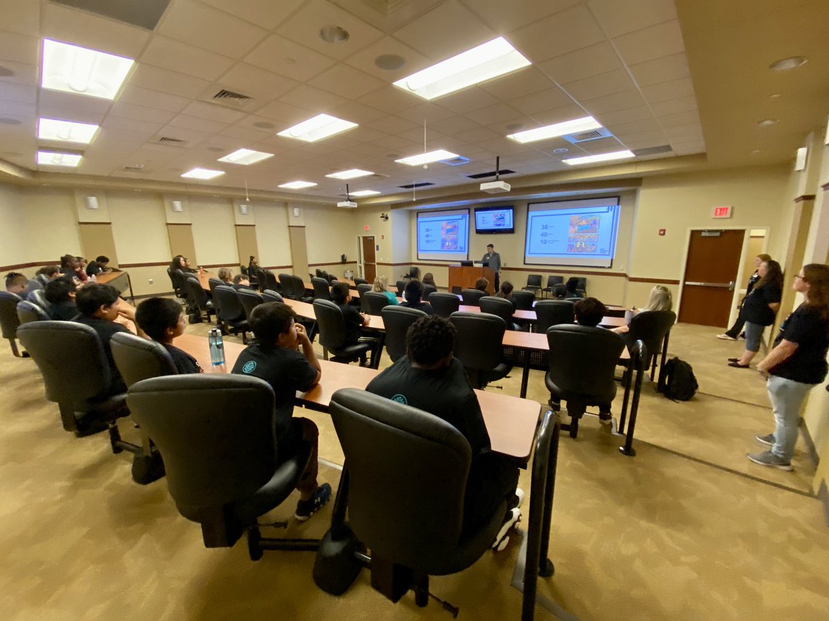 Kicking off our first Camp Breakthrough field trip <a href="/WingateUniv/">Wingate University</a> with <a href="/WingateAdm/">Wingate Admissions</a>! Thanks for a great overview of all the wonderful opportunities! Looking forward to a fun-filled day! <a href="/AGHoulihan/">Andrew G. Houlihan</a> <a href="/WUPresBrown/">TRhettBrown</a> <a href="/RimmerEdTech/">Casey Rimmer</a> <a href="/AngelaFoster71/">Angela E. Foster, Ed.D.</a> <a href="/HSAMonroeMiddle/">HSA at Monroe Middle School</a>