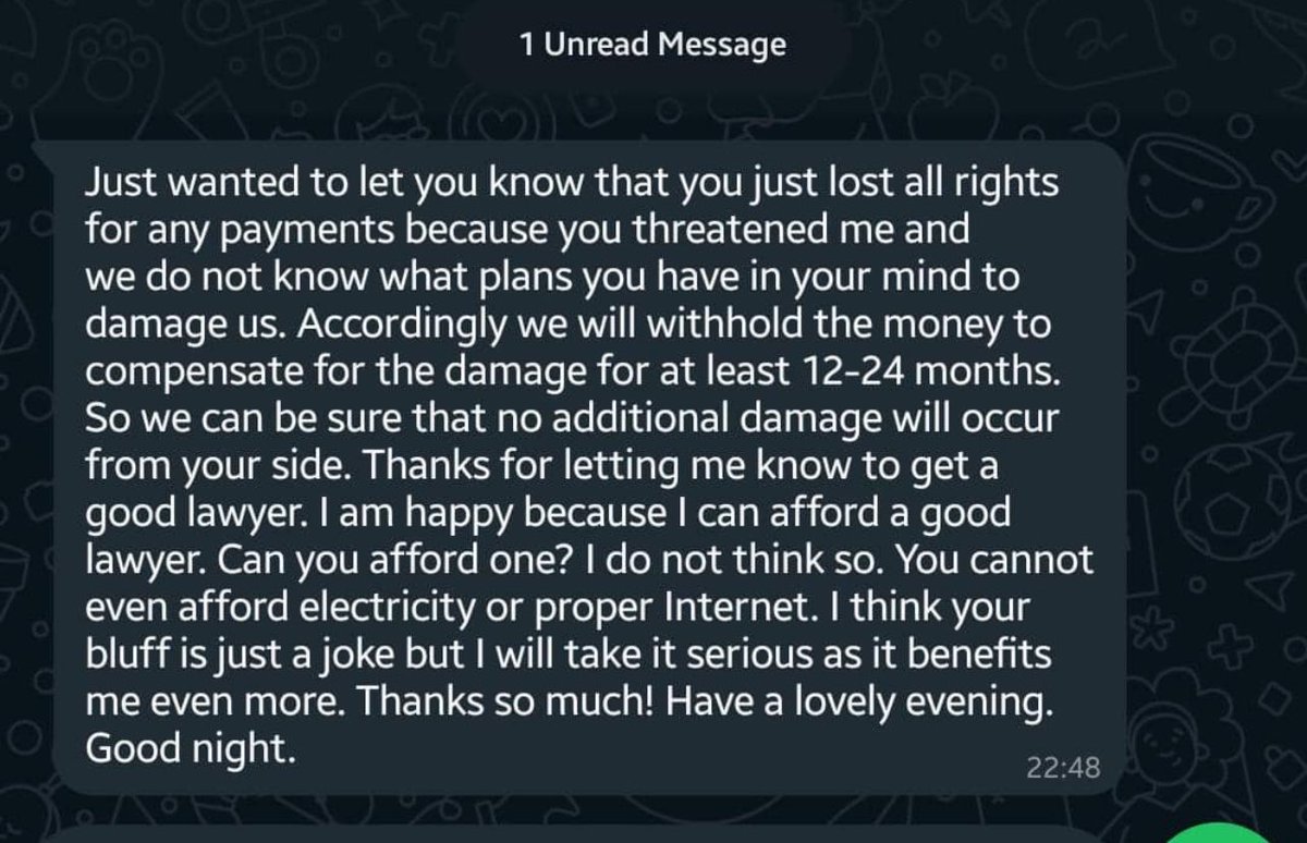EniolaCodes's tweet image. I can’t believe nonsense like this still happens in 2024, 

A ex-coworker &amp;amp; friend of mine worked on a full time role with @m365connect and he didn’t get paid a dime for two months of long hard work,

They kicked him out the GitHub and all the other accounts after the whole work!