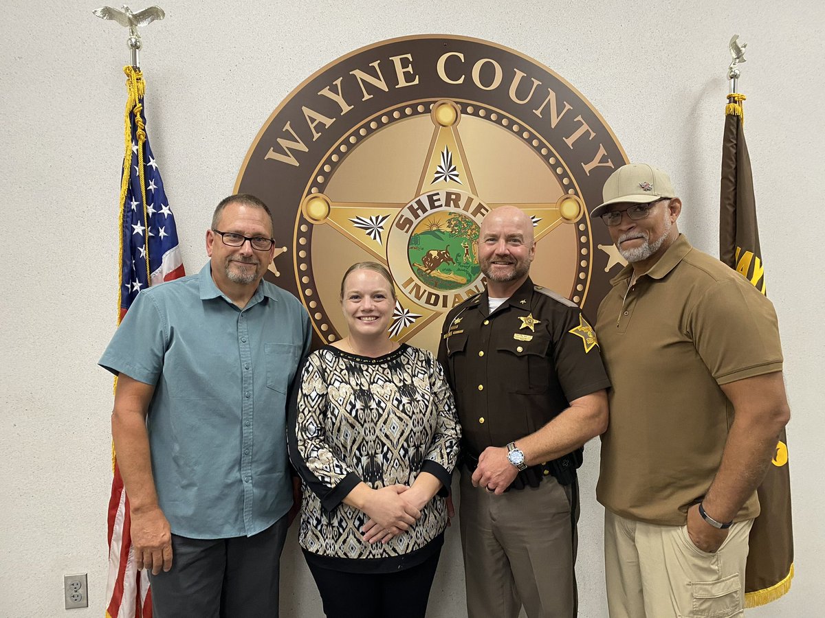 Three great SROs and a heck of a partner in our Sheriff! Welcome Officer Brown