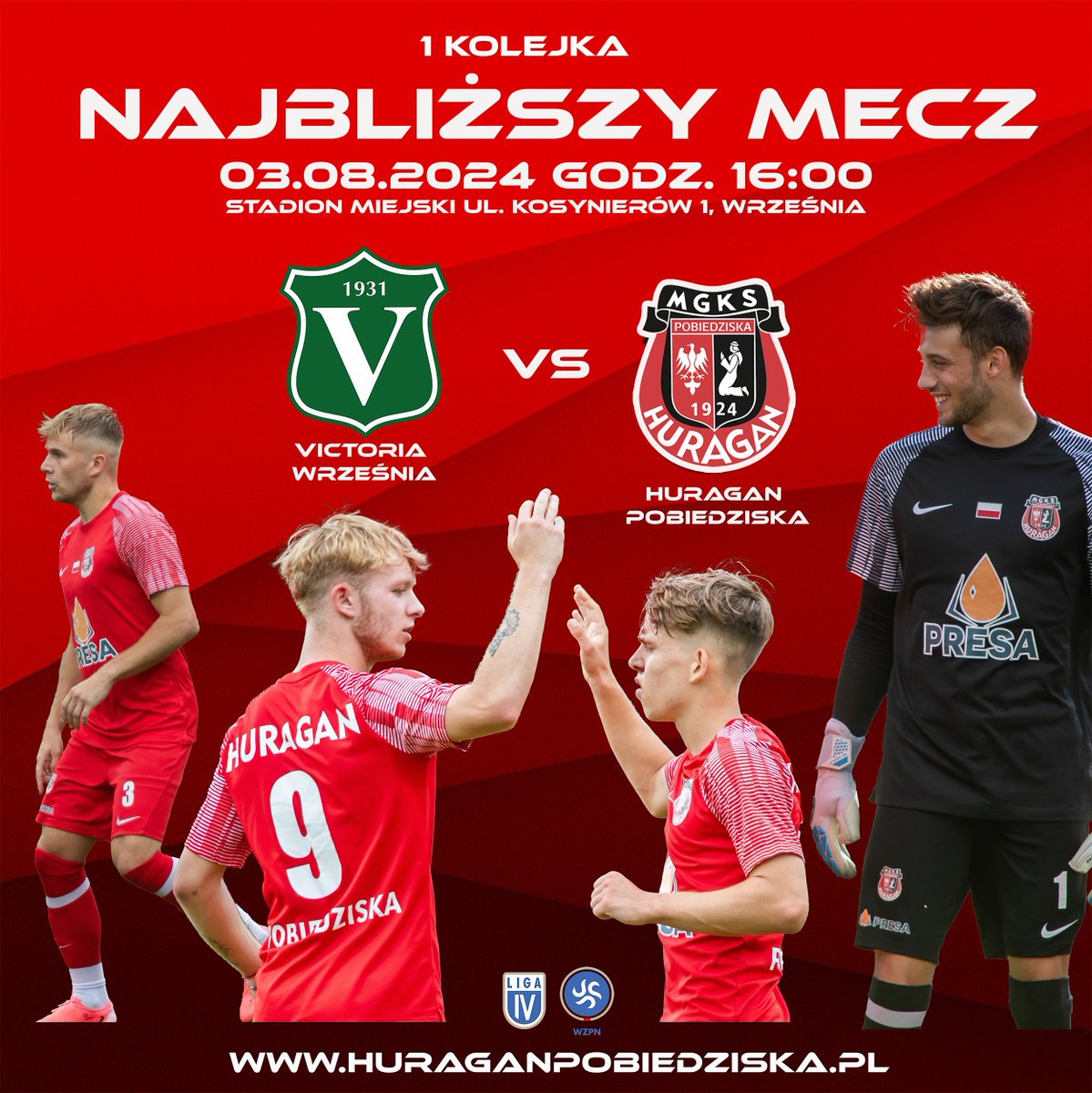 Huraganisci's tweet photo. 🔜 Już w sobotę zespół seniorów naszego klubu zainauguruje kolejny sezon na boiskach IV ligi gr. wielkopolskiej.
✍️ Przed pierwszym gwizdkiem, a dokładnie w czwartek o godzinie 2️⃣0️⃣:0️⃣0️⃣ zaprezentujemy nowych piłkarzy Huraganu oraz kadrę pobiedziskiej drużyny. https://t.co/U7d246eOua