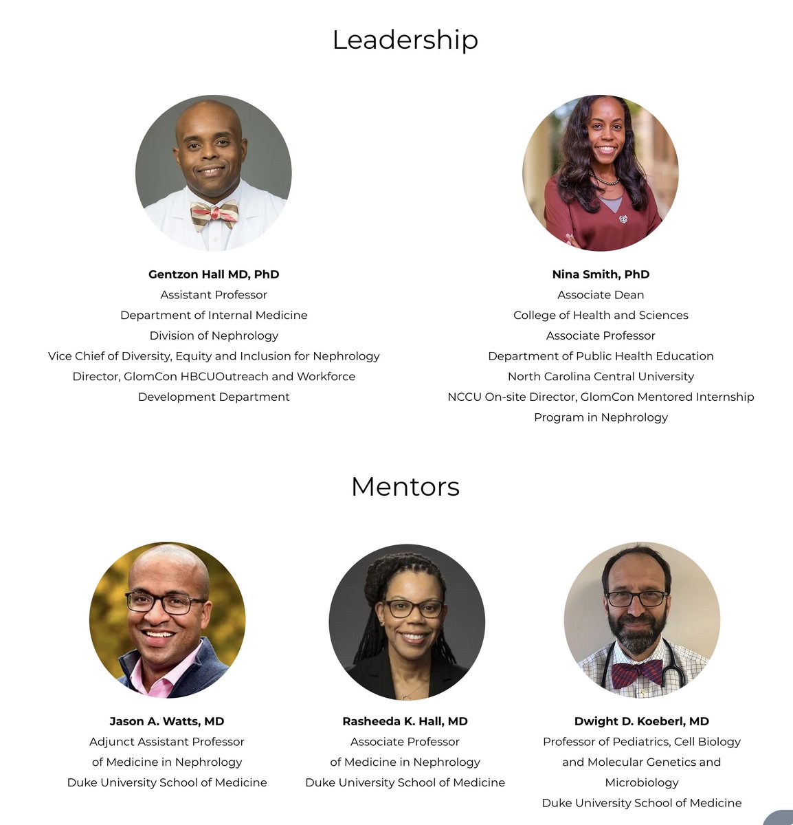 Proud to have Dr Gentzon Hall lead the new <a href="/GlomCon/">GlomCon</a> Mentored Internship Program in Nephrology (MIPiN) with Dr Nina Smith Associate Dean <a href="/NCCU/">North Carolina Central University</a>