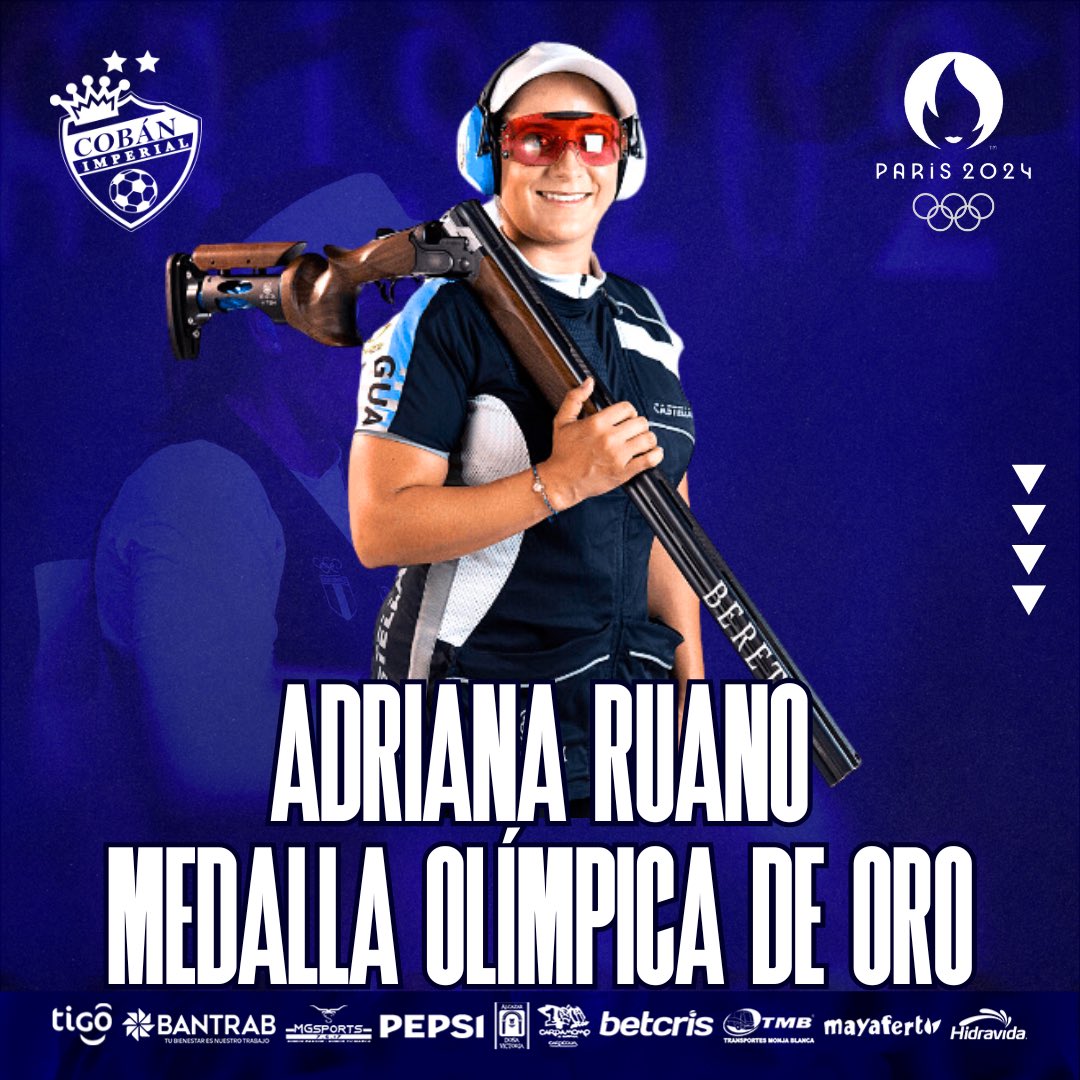 ¡Dale Guate! 🥇🥳💙

¡El Club Cobán Imperial felicita a Adriana Ruano, la primera medallista de ORO en Juegos Olímpicos de nuestra historia! 💙

Estamos orgullosos de nuestras raíces y de nuestros atletas. 

#VamosGuate #VamosCobaneros