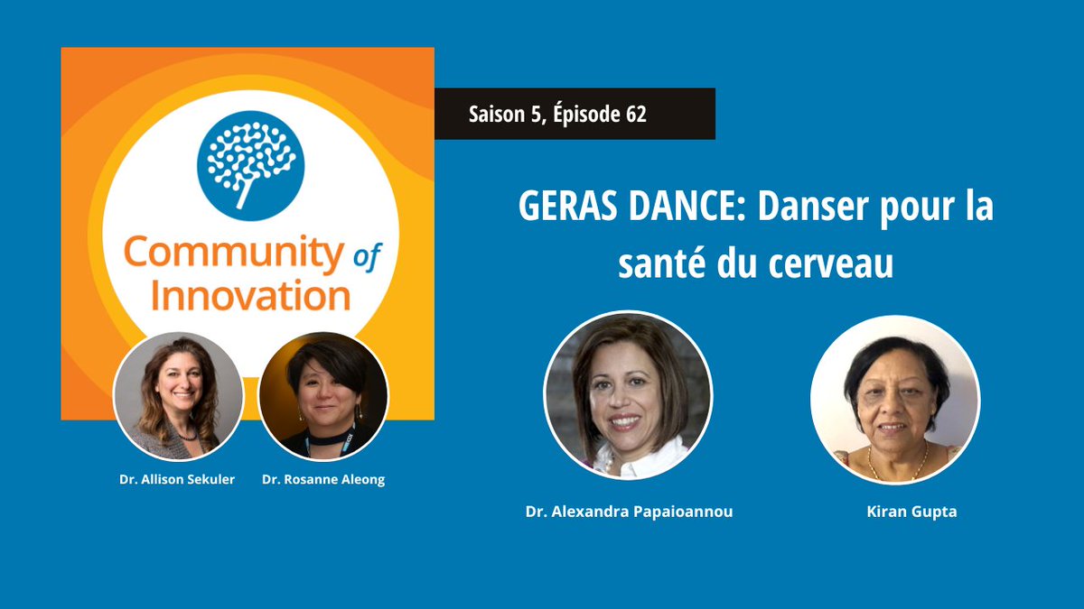 cabhi_innovates's tweet photo. Dans le dernier épisode du podcast #CommunityofInnovation, nous explorons comment GERAS DANCE utilise l'exercice fonctionnel pour améliorer la santé du cerveau, ce qui joue un rôle crucial dans la prévention de la démence.
🎧 Syntonisez ➡️https://t.co/QAZSxUtEaG https://t.co/iaAdoYsFOM