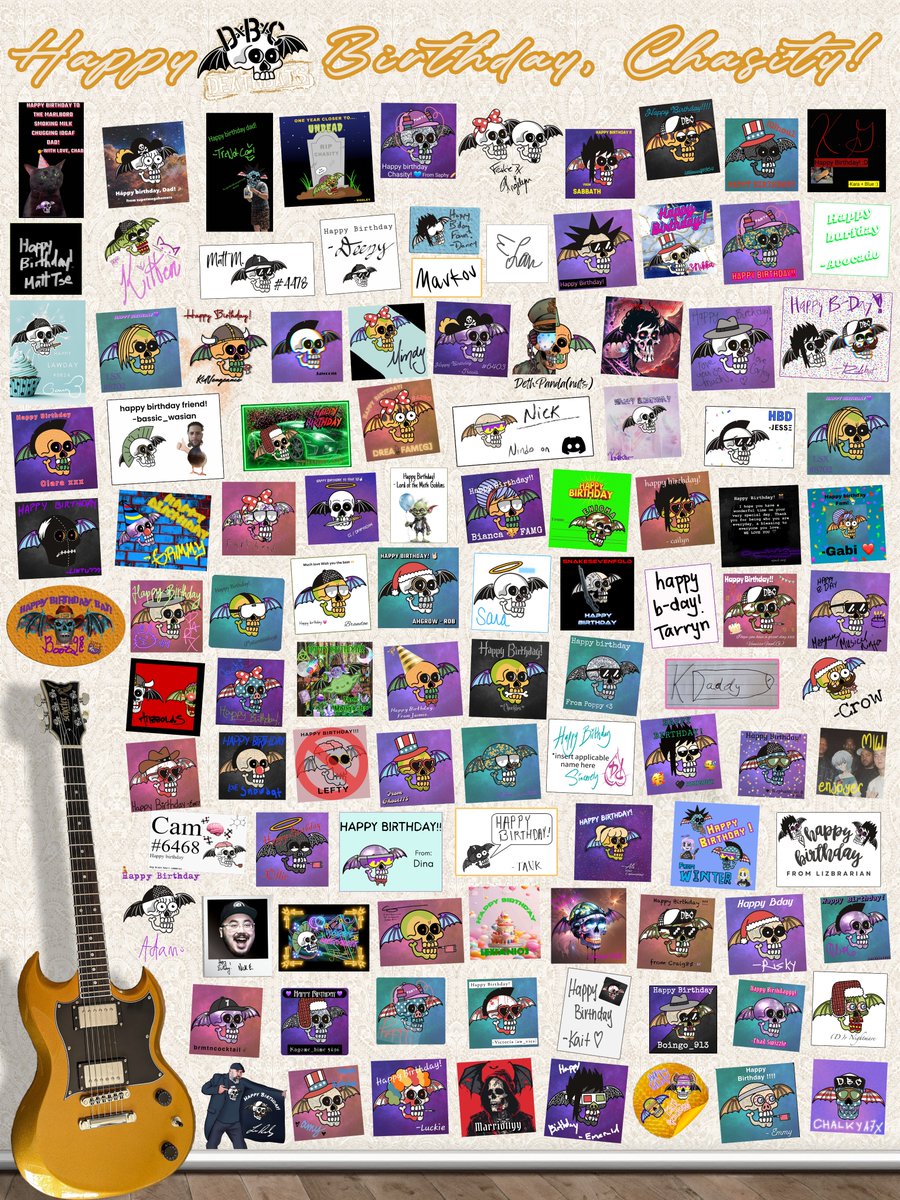 . <a href="/ChasityHolcomb/">Chasity Holcomb</a> Happy birthday, Chasity! Here's to another amazing year. 🥂 -- Love, DBC

full rezzy: deathbatsworld.com/card/chasityda…