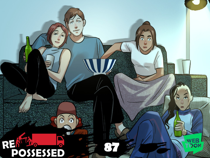 trevoramueller's tweet image. This week's Re-Possessed was a bit of a pallet cleanser - with a surprise cameo from the creators, @superliyishan and myself - before the final episodes!

Only 13 more eps before the series finale!

#RePossessed #webtoon #manhwa