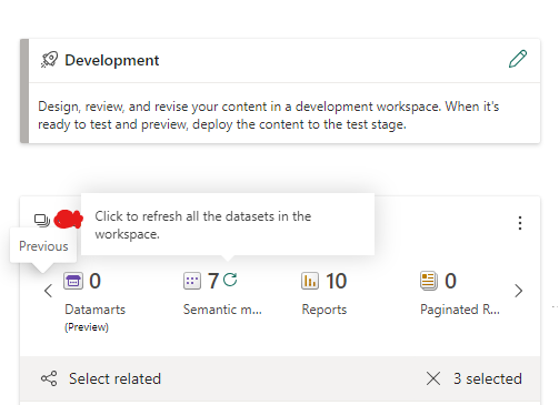 Working in #PowerBI is always such an adventure of finding new features, whether they're actually "new" or just "new to me" 

Today's highlight:  refresh all datasets in a workspace via deployment pipelines.  Has this always been a thing?