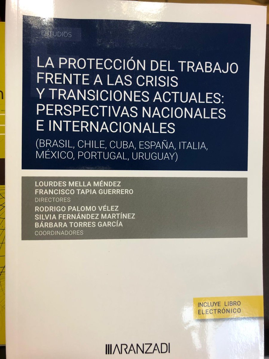 Lourdes Mella (@lourdesmella) on Twitter photo Estamos felices de anunciar una nueva e importante publicación <a href="/CIELOlaboral/">Comunidad CIELO</a> , derivada del 4° Congreso Mundial de Chile (2023).
Muchas gracias a la editorial @aranzadi_esp , y a todos los coautores y coordinadores por su intenso trabajo <a href="/rpalomovelez/">Rodrigo Palomo Vélez</a> <a href="/Silvia_FM_/">Silvia Fernández Martínez</a> <a href="/Barbara_TorresG/">Bárbara Torres</a> Estamos felices de anunciar una nueva e importante publicación <a href="/CIELOlaboral/">Comunidad CIELO</a> , derivada del 4° Congreso Mundial de Chile (2023).
Muchas gracias a la editorial @aranzadi_esp , y a todos los coautores y coordinadores por su intenso trabajo <a href="/rpalomovelez/">Rodrigo Palomo Vélez</a> <a href="/Silvia_FM_/">Silvia Fernández Martínez</a> <a href="/Barbara_TorresG/">Bárbara Torres</a>