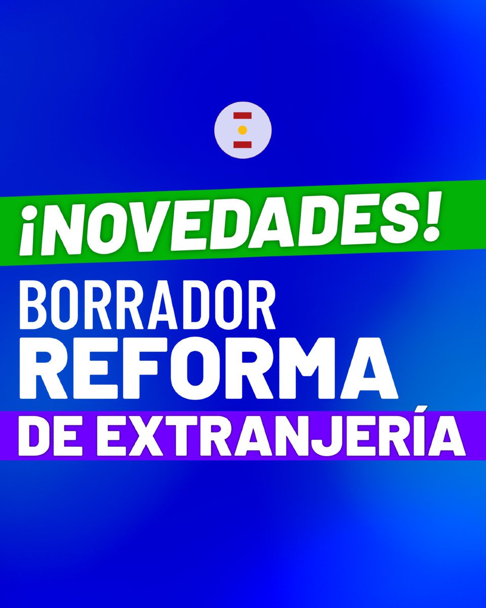 Parainmigrantes's tweet image. 💥 El Nuevo Reglamento de #Extranjería traerá cambios para los Familiares de Españoles o los estudiantes y llegarán nuevos tipos de #Arraigo 🙋🏻‍♂️ ¿Tienes dudas? 🗓️ Agenda tu cita con nosotros ➡️ calendly.com/parainmigrante…

#reglamentodeextranjería #extranjerosenespaña
