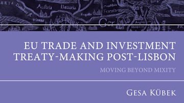 New book of interest to EUSA members:
EU Trade and Investment Treaty-Making Post-Lisbon
Moving Beyond Mixity
@GesaKuebek 

bloomsbury.com/us/eu-trade-an… code GLR BD8 for 20% off!
