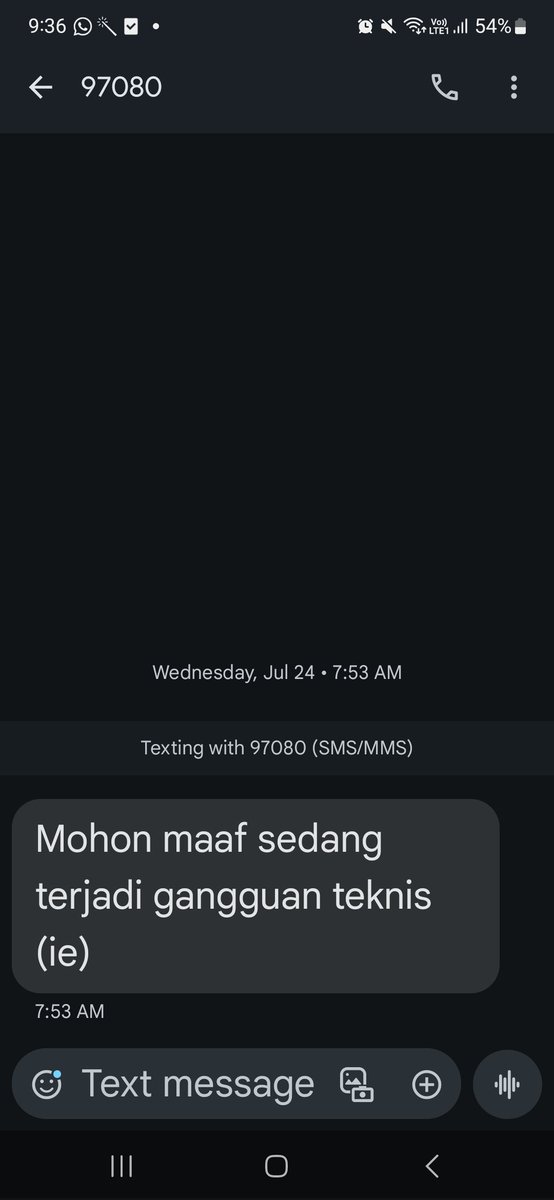 coralinaline's tweet photo. @Telkomsel ga dapet sms yg bener dari 907080 padahal udah termasuk di paket internet sakti yg dibeli . Gimana dong? https://t.co/WNU9q9jrST