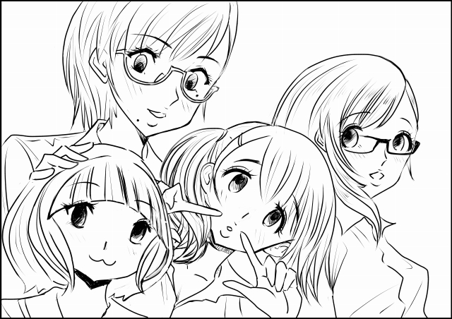 #今月描いた絵を晒そう 