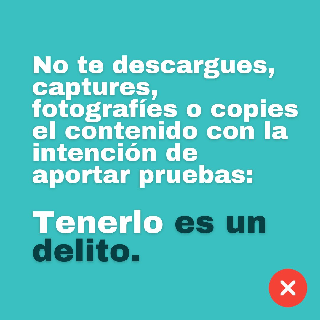 LauraCuestaCano's tweet photo. 📣 ATENCIÓN FAMILIAS!!!

¿Qué hacer si encontramos Material de Explotación Sexual Infantil (ASI) en internet, redes sociales o un dispositivo digital?

@PDuchement nos da todas las claves para que, aunque tengamos objetivos bienintencionados, conozcamos las consecuencias de reaccionar de una manera equivocada.

✅ Canales de informe y denuncia:

- Email especializado de la @policia : denuncias.pornografia.infantil@policia.es

- Formulario de denuncia online de la @policia : https://t.co/cZpke6xmgl

- Email especializado de la @guardiacivil : pornografia-infantil@guardiacivil.org

- Formulario de informe online de la @guardiacivil : https://t.co/3mmMgBXgS5

- Formulario de denuncia online de la @guardiacivil : https://t.co/QIF9xREuVj

#CrecerConPantallas